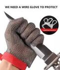 De antiveiligheid van het Besnoeiingsroestvrije staal Gloves Draadmetaal Mesh Cut Resistant Breathable