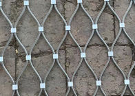 Het Latwerk van de klimmerinstallatie het Opleveren van de de Voorgevelmetalen kap van Roestvrij staalwebnet Groene Kabel 7 X 7