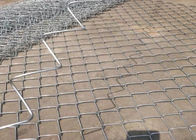 Thermisch verzinkte Diamond Wire Netting Pvc Chain Link Fence For Seaside