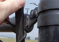 Het zwarte Poeder bedekte Hoogste Spoorbeëindigen voor de Omheining van de Kettingsverbinding met 1 5/8“ Draadgrootte met een laag