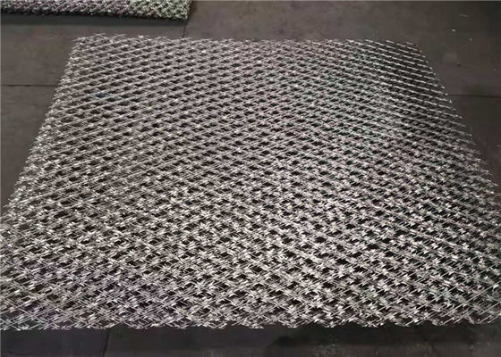 75x150mm Vlakke Gelaste bto-22 Diamond Razor Mesh Fence